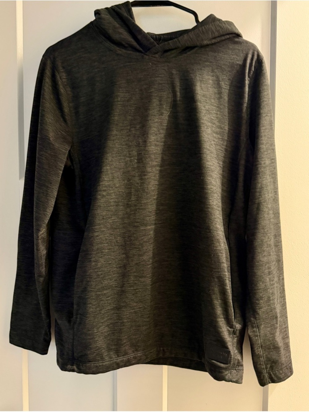Abercrombie & Fitch Charcoal Heather Hooded Tee
